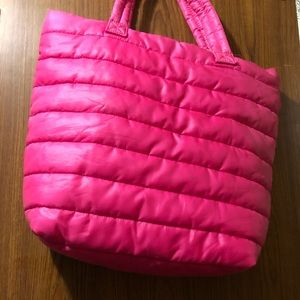 Old Navy| Neon Pink Puff Tote